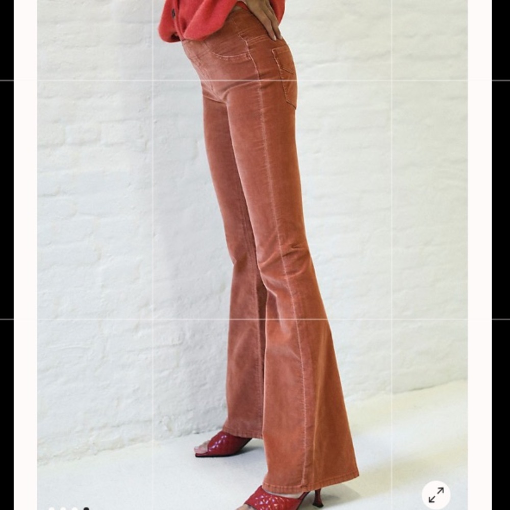 NWT FREE PEOPLE PULL ON CORDUROY FLARE PANTS